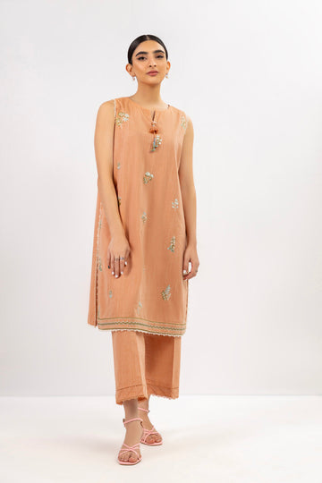 Alkaram MS-28-23-Orange Mid Summer Collection Online Shopping